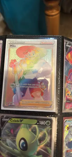 Pokemon TCG Trainer Supporter Full Art Holo Lot Milo Worker Zisu Professor Bede - Image 1