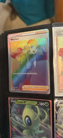 Pokemon TCG Trainer Supporter Full Art Holo Lot Milo Worker Zisu Professor Bede - Image 2