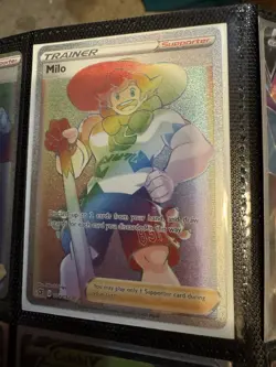 Pokemon TCG Trainer Supporter Full Art Holo Lot Milo Worker Zisu Professor Bede - Image 3
