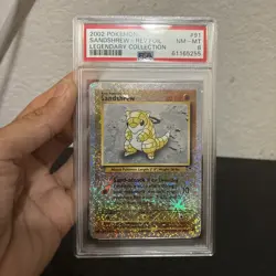 Pokemon Legendary Collection Reverse Holo Foil Sandshrew 91/110 PSA 8 - Image 1
