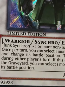Yugioh Junk Gardna YMP1-EN006 Limited Edition - Image 3