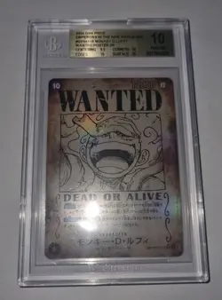Wanted luffy sp Japanese one piece tcg bgs 10 op09 - Image 1