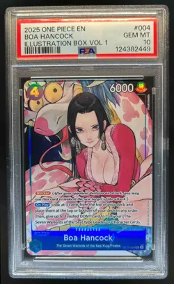 2025 One Piece EN Boa Hancock Illustration Box Volume 1 #004 PSA 10 Gem Mint - Image 1