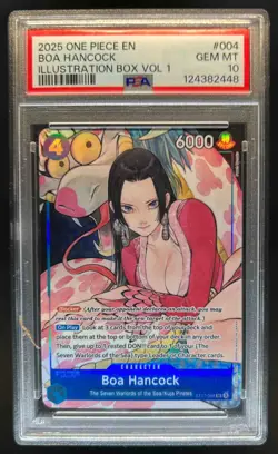2025 One Piece EN Boa Hancock Illustration Box Volume 1 #004 PSA 10 Gem Mint - Image 1