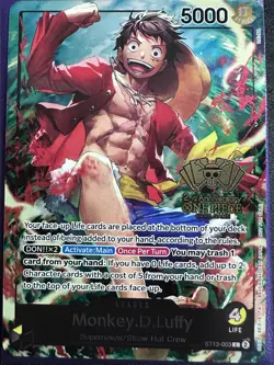 Monkey.D.Luffy (2nd Anniversary Tournament) ST13-003 One Piece Promotion... - Image 1