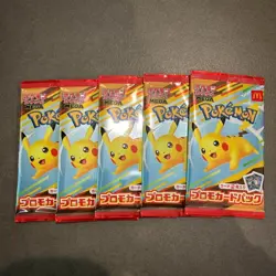Pokemon Card Pikachu 020/M-P McDonald's Promo 5 Pack Random Card Japanese 2025 - Image 1