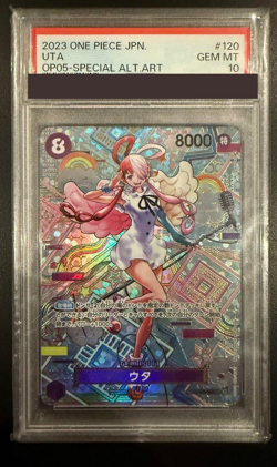 PSA 10 One Piece Card UTA OP02-120 SP Alt Art Awakening of The New Era Japanese - Image 1