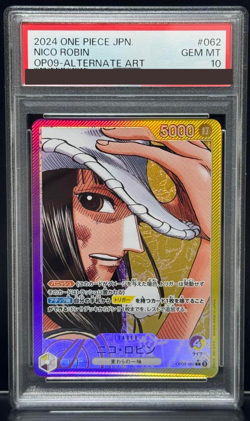 PSA 10 Nico Robin L OP09-062 Leader Parallel One Piece Card Japanese from Japan - Image 1