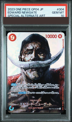 PSA 10 ONE PIECE Card Edward Newgate SP Alt Art OP02-004 SR Japanese 2023 Japan - Image 1