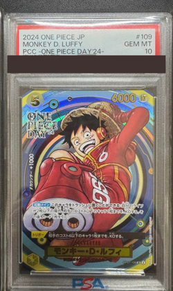 PSA 10 Luffy OP07-109 ONE PIECE Day 24 Premium Promo Card Collection Japanese JP - Image 1