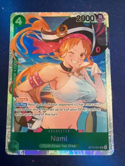 ONE PIECE Card Nami OP14-031 SR OP14 NM/M Pack Fresh - Image 1