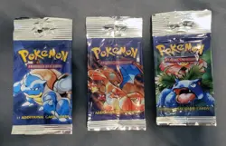 Empty Base Set Complete Artwork Long Crimp Pokemon Card Opened Packs - Image 1