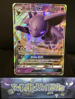 Pokemon Card Espeon GX 61/149 Sun & Moon Base Half Art Ultra Rare NM - Image 1