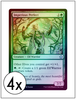4x Imperious Perfect, Foil, Magic the Gathering, MTG NM - Image 1