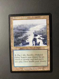 1x Polluted Delta - Onslaught Magic: The Gathering Light Play/LP English - Image 1