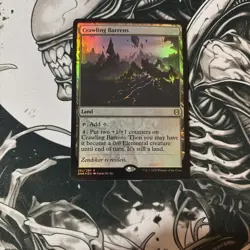 MTG Crawling Barrens Zendikar Rising 262/280 Foil Rare - Image 1