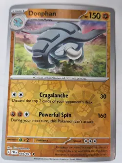 Donphan 049/091 Paldean Fates Pokemon Reverse Holo Foil Rare Nice! - Image 1