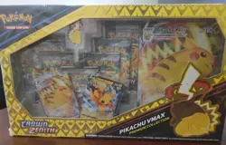 Pokemon Cards Crown Zenith Pikachu Vmax Premium Collection Box Sealed 7 Packs - Image 1