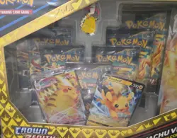 Pokemon Cards Crown Zenith Pikachu Vmax Premium Collection Box Sealed 7 Packs - Image 4