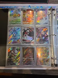 Pokemon Card Lot Binder V/VMAX IR Hits Ex 180 Cards NM Full Art - Image 4