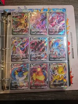 Pokemon Card Lot Binder V/VMAX IR Hits Ex 180 Cards NM Full Art - Image 5