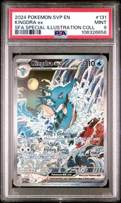 2024 POKEMON BLACK STAR PROMOS SVP EN #131 KINGDRA EX SPECIAL ILLUSTRATION PSA 9 - Image 1