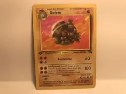 1999 Pokemon TCG Golem Fossil 36/62 Regular 1st Edition - Image 1