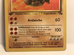 1999 Pokemon TCG Golem Fossil 36/62 Regular 1st Edition - Image 3