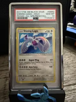 Pokemon TCG Shining Lugia SM82 Holo Rare PSA 10 Gem Mint - Image 1