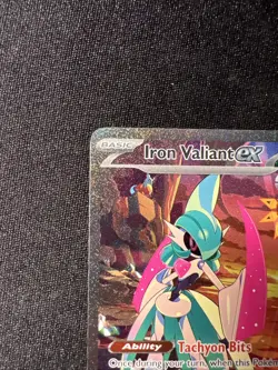 Pokemon TCG Iron Valiant ex 249/182 SV04: Paradox Rift Special Illustration Rare - Image 2