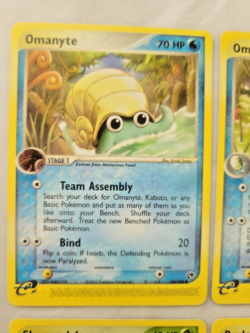 Pokemon e-Reader 9 Lot, C/U, Rares! Omastar, Kecleon, Shroomish, Linoone (MP) - Image 2