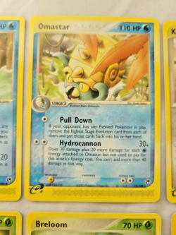 Pokemon e-Reader 9 Lot, C/U, Rares! Omastar, Kecleon, Shroomish, Linoone (MP) - Image 3