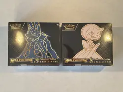Pokemon Center Exclusive Mega Evolution Lucario & Gardevoir ETB Set of 2 Sealed - Image 1