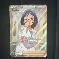 Pokemon Doctor Ultra Rare Full Art Holo Chilling Reign 190/198 Trainer-Supporter - Image 1