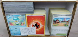 Pokemon Cards Bulk Lot 681 Assorted Cards Including Some Holos - Image 1