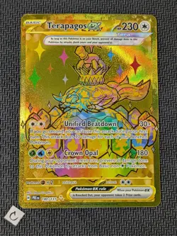 Terapagos ex 180/131 - Prismatic Evolutions Gold Hyper Rare Pokemon TCG NM - Image 1