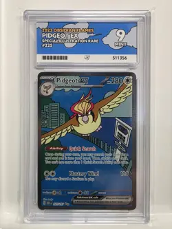 Pokemon - Pidgeot ex 225/197 Obsidian Flames Holo - Graded ACE 9 - Image 1