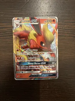Pokemon Card Flareon GX SM171 Black Star Promo HOLO RARE - NM - Image 1