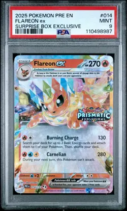PSA 9 Flareon ex 014/131 Prismatic Evolutions Stamped Promo Pokemon TCG - Image 1