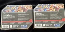 Pokemon TCG Slashing Legends Tin Koraidon and Zacian Ex set of 2 FACTORY SEALED - Image 2