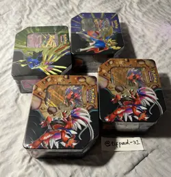 Pokemon TCG Slashing Legends Tins SET of 4 Koraidon Ex Zacian Xerneas NEW SEALED - Image 2