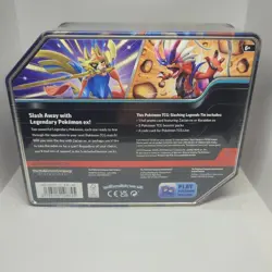 Pokemon Slashing Legends Factory Sealed Tin Box - Koraidon ex - 5 Booster Packs - Image 2