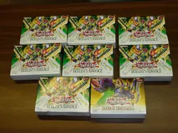 YU-GI-OH KONAMI DUELIST'S ADVANCE + DOOM OF DIMENSIONS SEALED BOX LOT OF 8 BOXES - Image 1