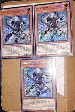 Sage with Eyes of Blue LCKC-EN015, BLLR-EN055 X2 3 Card Lot TCG CCG - Image 1