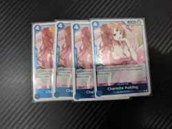 Charlotte Pudding Playset - OP06-047 x4 - PRB02 Reprint - One Piece TCG - Image 1
