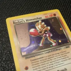 Rocket's Hitmonchan 11/132 - Holo Rare - Gym Heroes Pokemon TCG card - Image 2