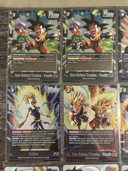 Dragon Ball Fusion World Mixed Set lot FB07/08/SB02 SR Lot / 15 Cards - Image 2