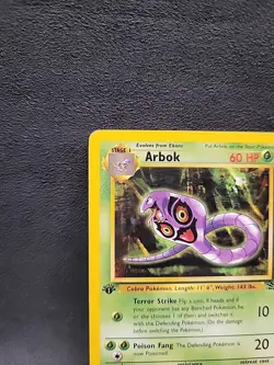 Arbok 31/62 Fossil 1st Edition Pokemon Card - Image 2