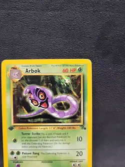 Arbok 31/62 Fossil 1st Edition Pokemon Card - Image 3