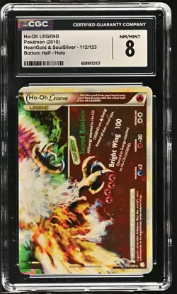 CGC 8 Ho-Oh LEGEND HeartGold & SoulSilver Bottom 112/123 Holo Pokemon Card - Image 1